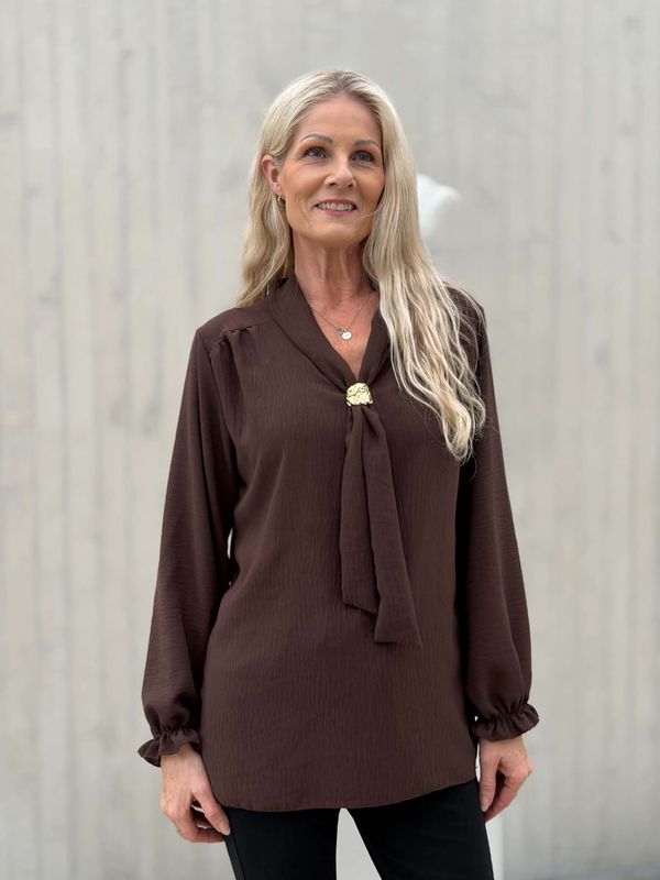 Alma Bluse Brun