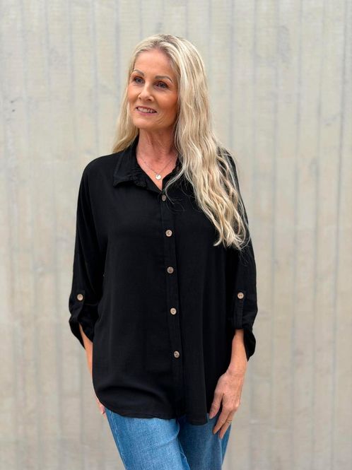Hovedbilde Vera Viskose Bluse Sort