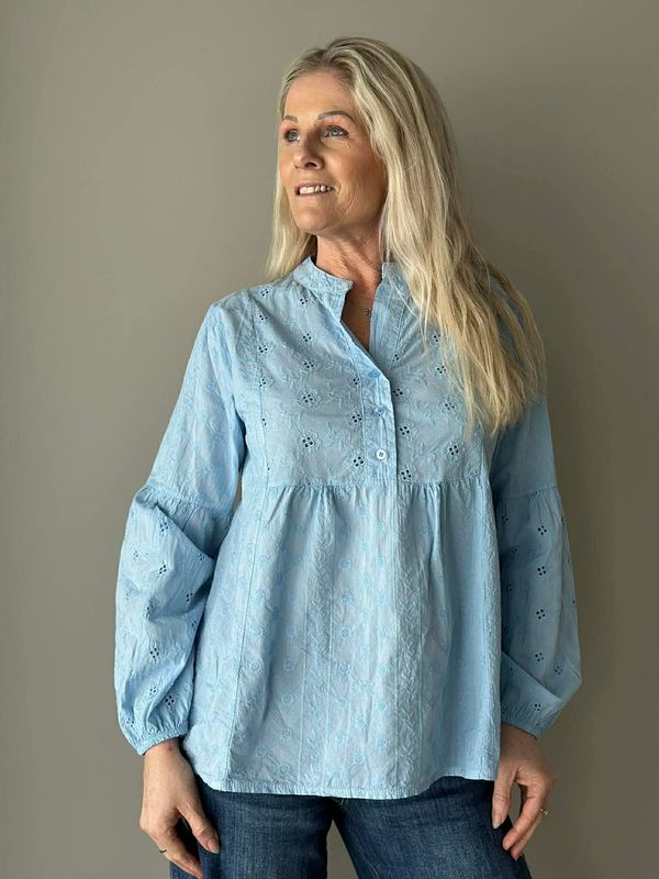 Ally Bluse Blå