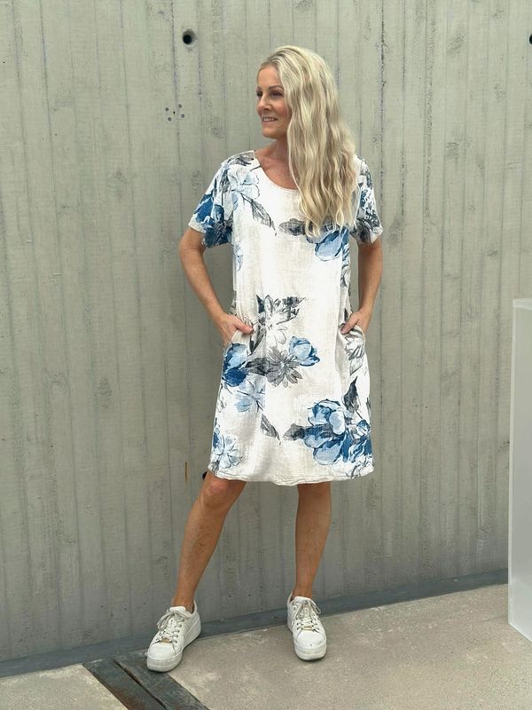 Linda Kjole Flora Hvit
