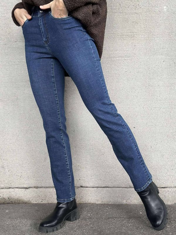 Pepper Straight Leg Jeans Mørk Vask