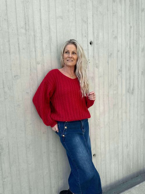 Hovedbilde Denim Skjørt Gullknapper 