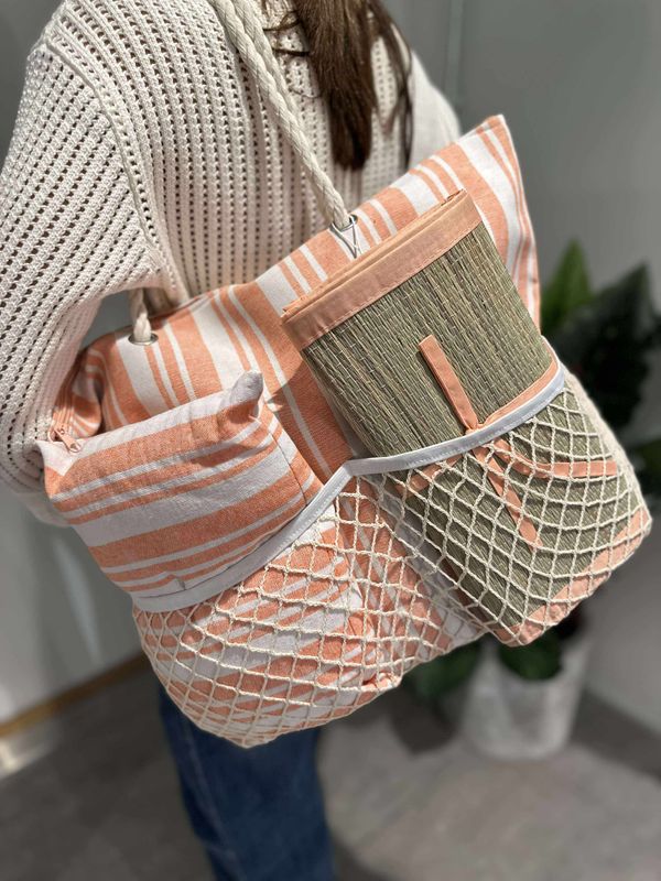 3-i-1 Strandveske Pink