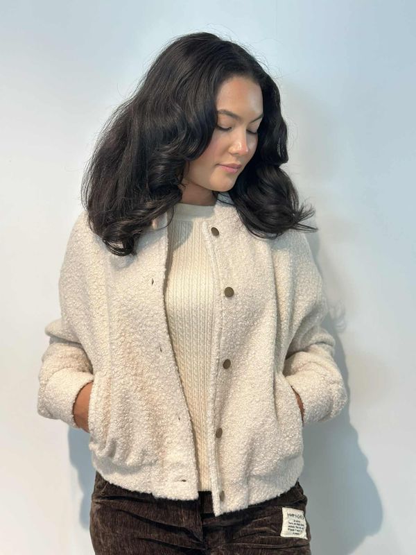 Nia Bomberjakke Beige