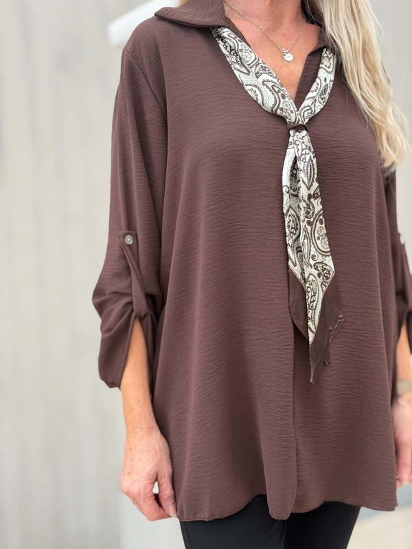 Mila Bluse Brun