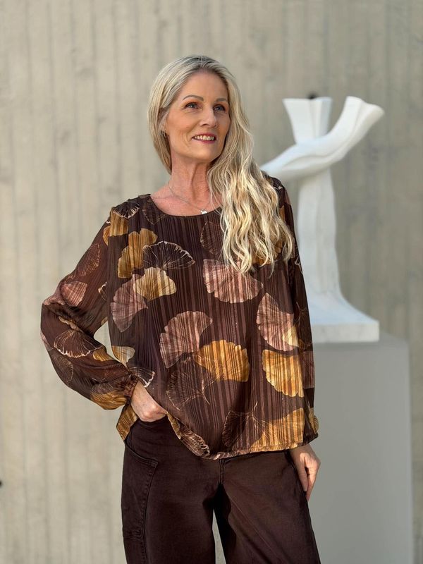 Vilja Bluse Brun
