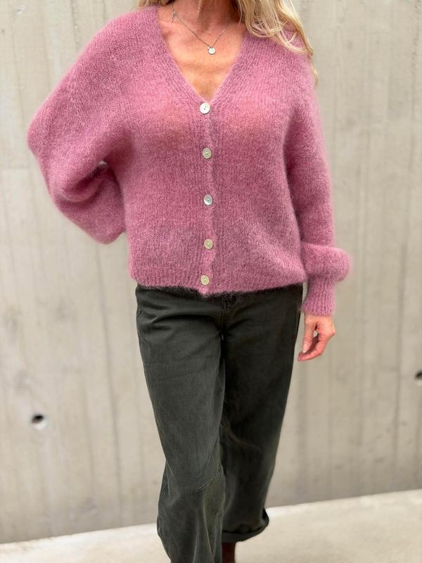 Lova Cardigan Antikk Rosa