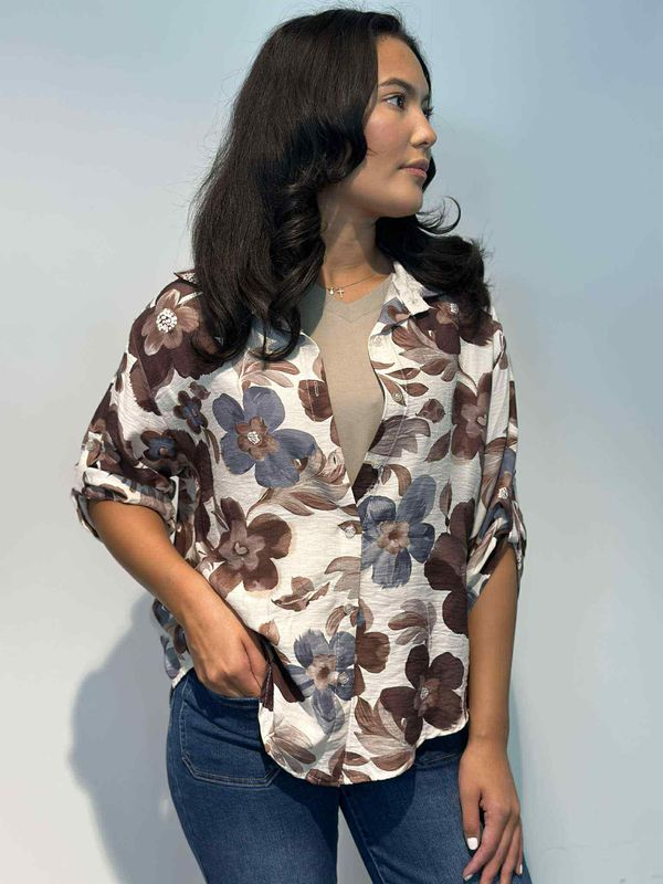 Laura Bluse Jeans Blå