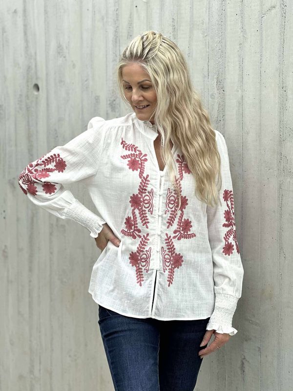 Sonja Bluse Rød