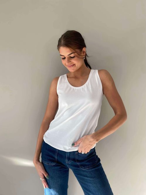Hovedbilde Pepper Basic Tanktop Hvit