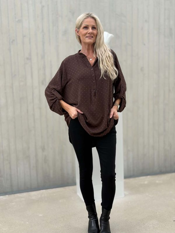 Zita Bluse Brun