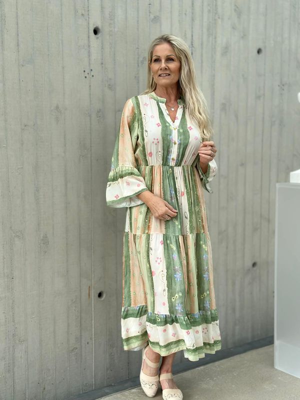 Amina Kjole Khaki Grønn