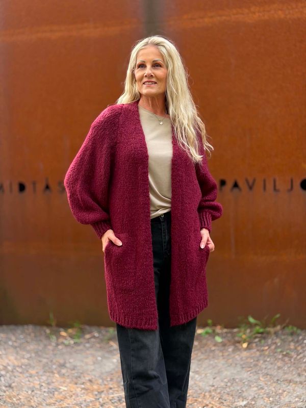 Caia Cardigan Vinrød