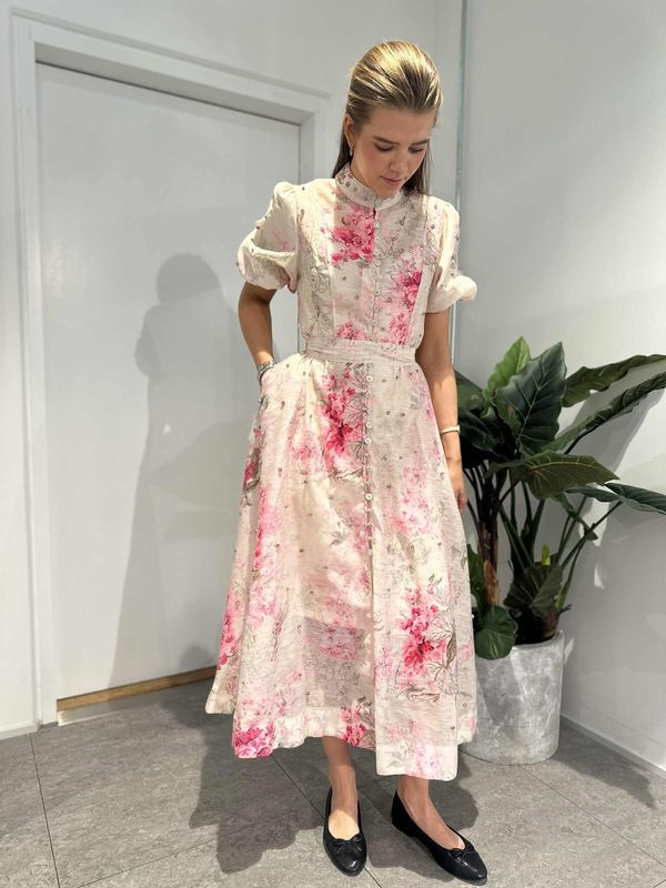 Valentina Kjole Lang Rosa