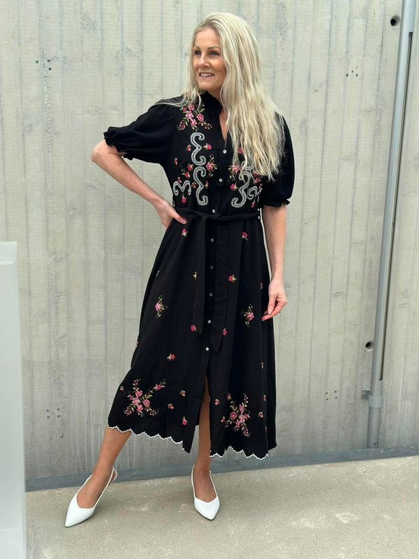 Zelie Kjole Sort