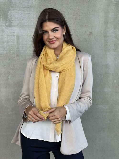 Hovedbilde Viskose Skjerf Sennep