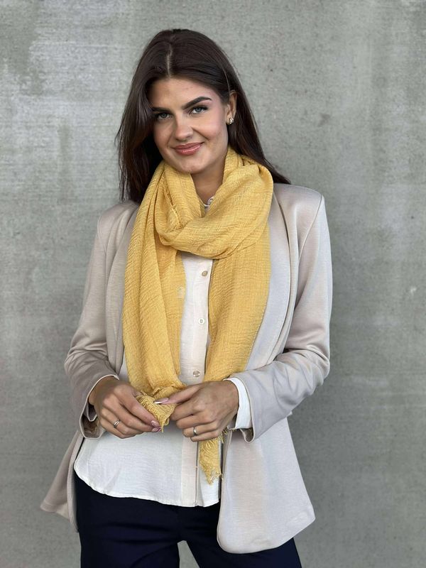 Viskose Skjerf Sennep