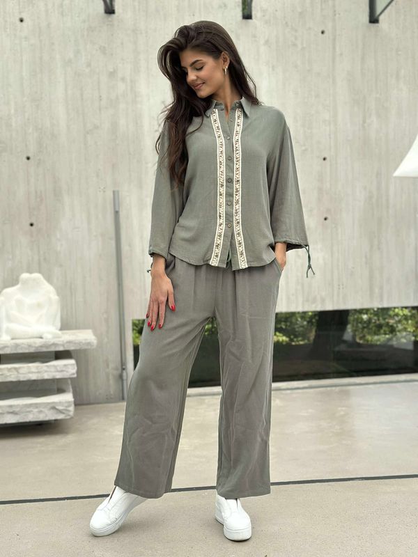 Tilla Linbukse Khaki