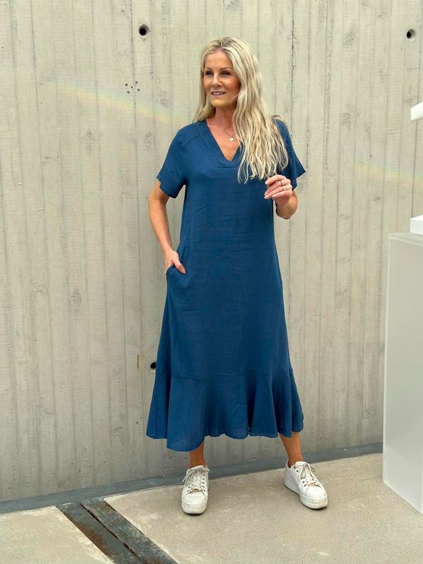 Miriam Kjole Marine Blå