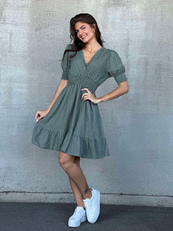 Daisy Linkjole Kort Khaki Grønn