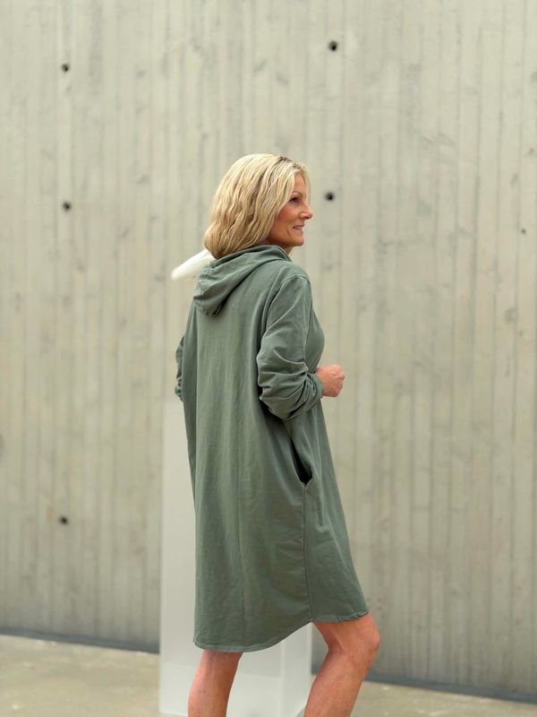 Friday Hoodkjole Khaki Grønn