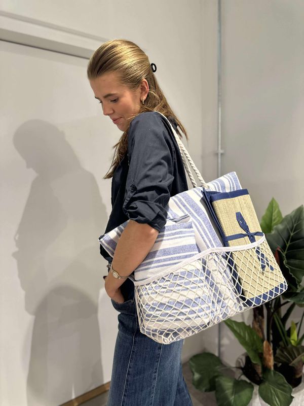 3-i-1 Strandveske Navy