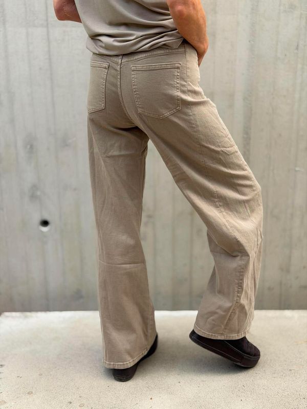 3D Jeans Wide Leg Fango