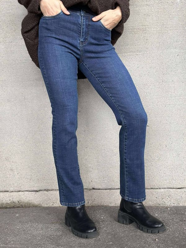 Pepper Straight Leg Jeans Mørk Vask